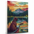 thumbnail image 1 of Mastiff Christmas Dog Stretched Canvas Size 8x12 Fishing Canvas – Cute Mastiff Christmas Canvas Wall Art of Puppy Playing Fishing, Perfect for Dog and Sports Fans, 1 of 5