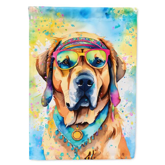 Mastiff Hippie Dawg Garden Flag 11.25 in x 15.5 in