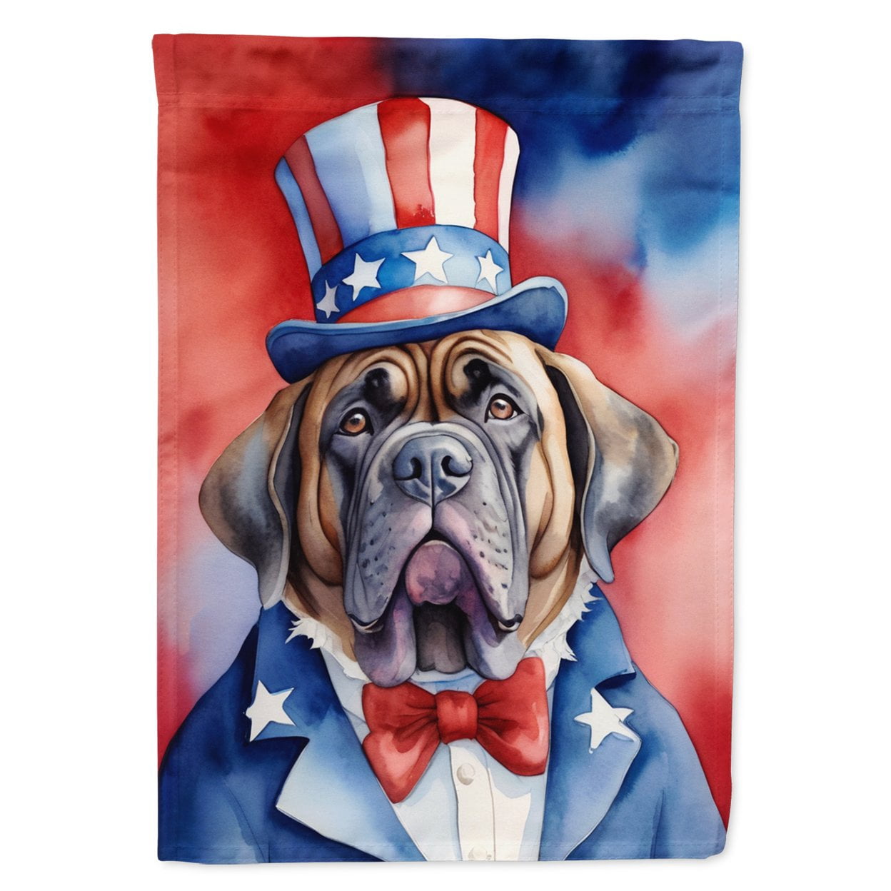 Mastiff Patriotic Garden Flag 11.25 in x 15.5 in
