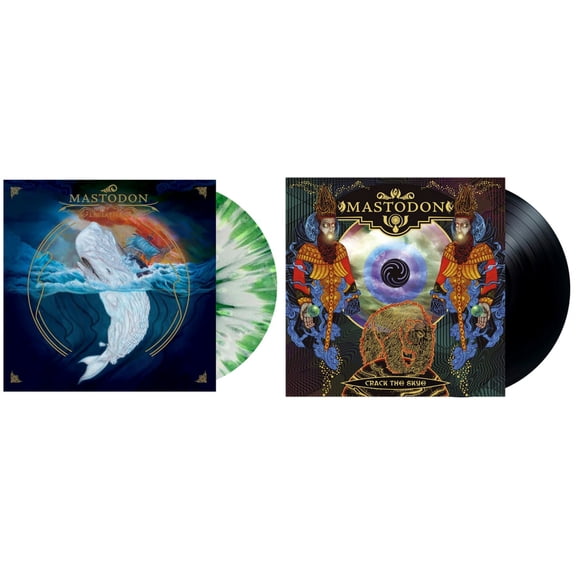 Mastodon - Leviathan & Crack the Skye - Vinyl Record Album Collection - 20th Anniversary Gatefold Tip On Style Sleeve - Green Color Splatter - Music & Performance - Vinyl