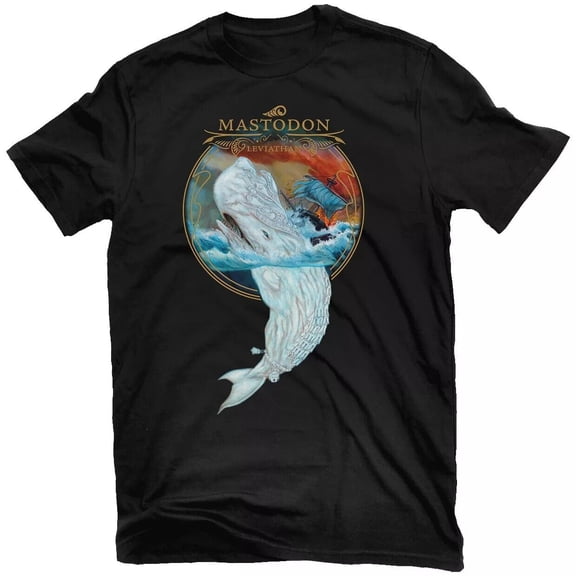 Mastodon Leviathan Heavy Metal Rock Band Retro Album T-Shirt