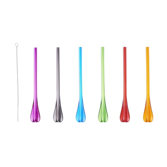 Smoothie Milkshake Spoon Straws - set of 6