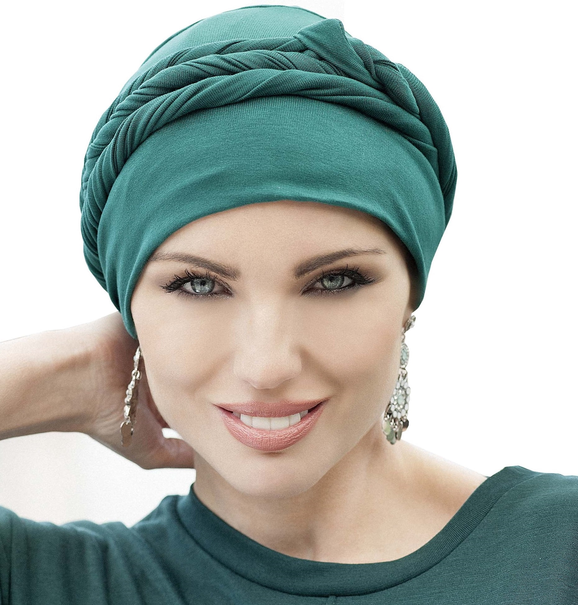 Viscose Spandex Chemo Headscarf Slip On Turban Headwear Chemo Headwear | Turban for Women | Bamboo Chemo Cap  main image 2