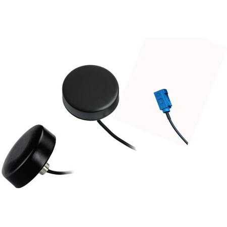 MaswellGPS Active AN_GPS_A003 FAKRA fakra Connector Cylinder Screw Mount Fakra C Connector Signal Blue with Center Frequency 1575.42±3MHz Antenna