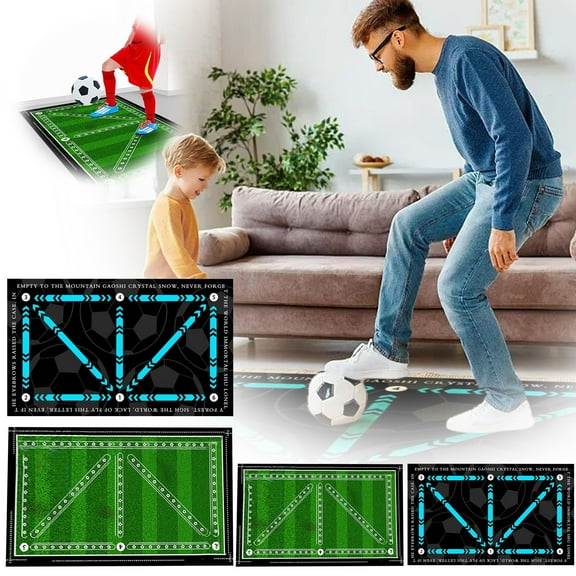 Mat*1 Football Footstep Training Non Slip Mat Home Mud Sports Footstep Carpet Indoor Soundproofing Fitness Mat Carpet