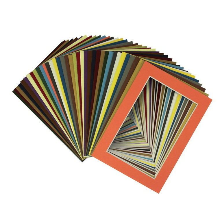 Mat Board Center, 11x14 Picture Mat Sets for 8x10 Photo. Includes a Pack of  25 Mats & 25 Board & 