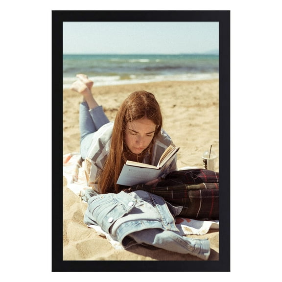 Mat Board Center 12x18 Black Poster Picture Frame with Plexiglass, 1-Pack