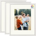 thumbnail image 1 of Mat Board Center, 16X20 Gallery Wall Display Picture Frames with Mat for 11X14 Photos, Real Glass, Set of 3, 1 of 9