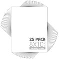 thumbnail image 1 of Mat Board Center, Pack of 25, 8x10 White Backing Boards, 4-Ply Thickness Cardboard for Picture/Photo/Framing Back Support, 1 of 8