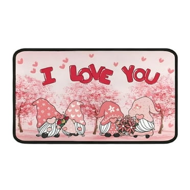 Kyusrd Floor mat,Valentines Day Door Mat Valentines Welcome Mats Outdoor For Front Door Valentine Gifts Non Slip Doormat Indoor Entryway Floor Rug For Outside Home Decor