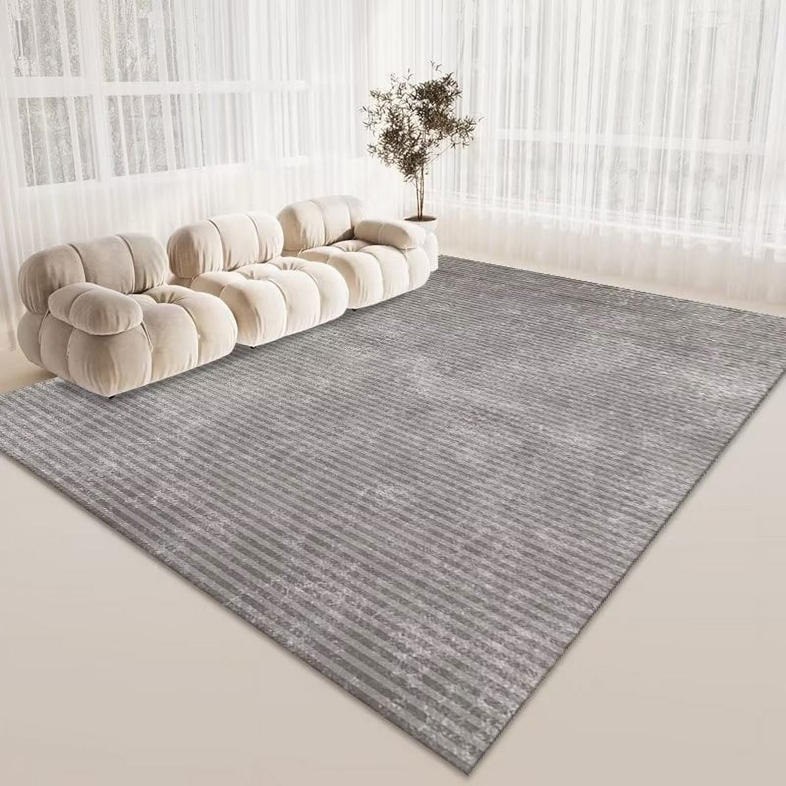 Mat Floor Side Sofa Slip Anti Soft Rugs Lounge Room Living for Carpets Large Grey Carpet
