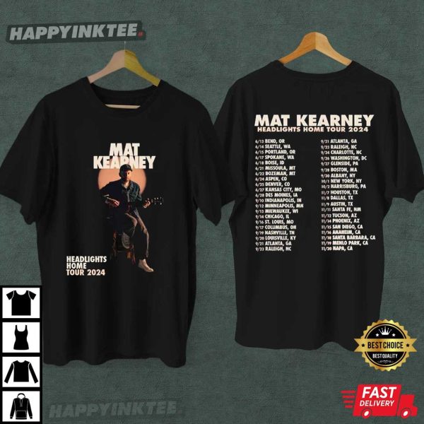 Mat Kearney Headlights Home Tour 2024 T-Shirt - Walmart.com