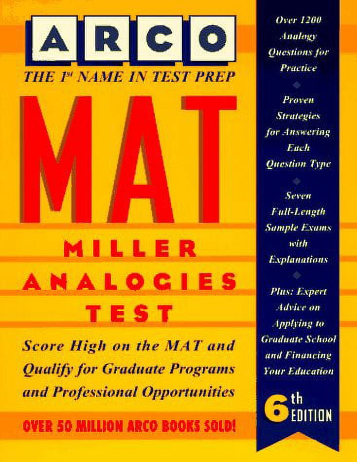 Mat Miller Analogies Test (Arco Master the Miller Analogies Test) [Paperback] Eve P. Steinberg