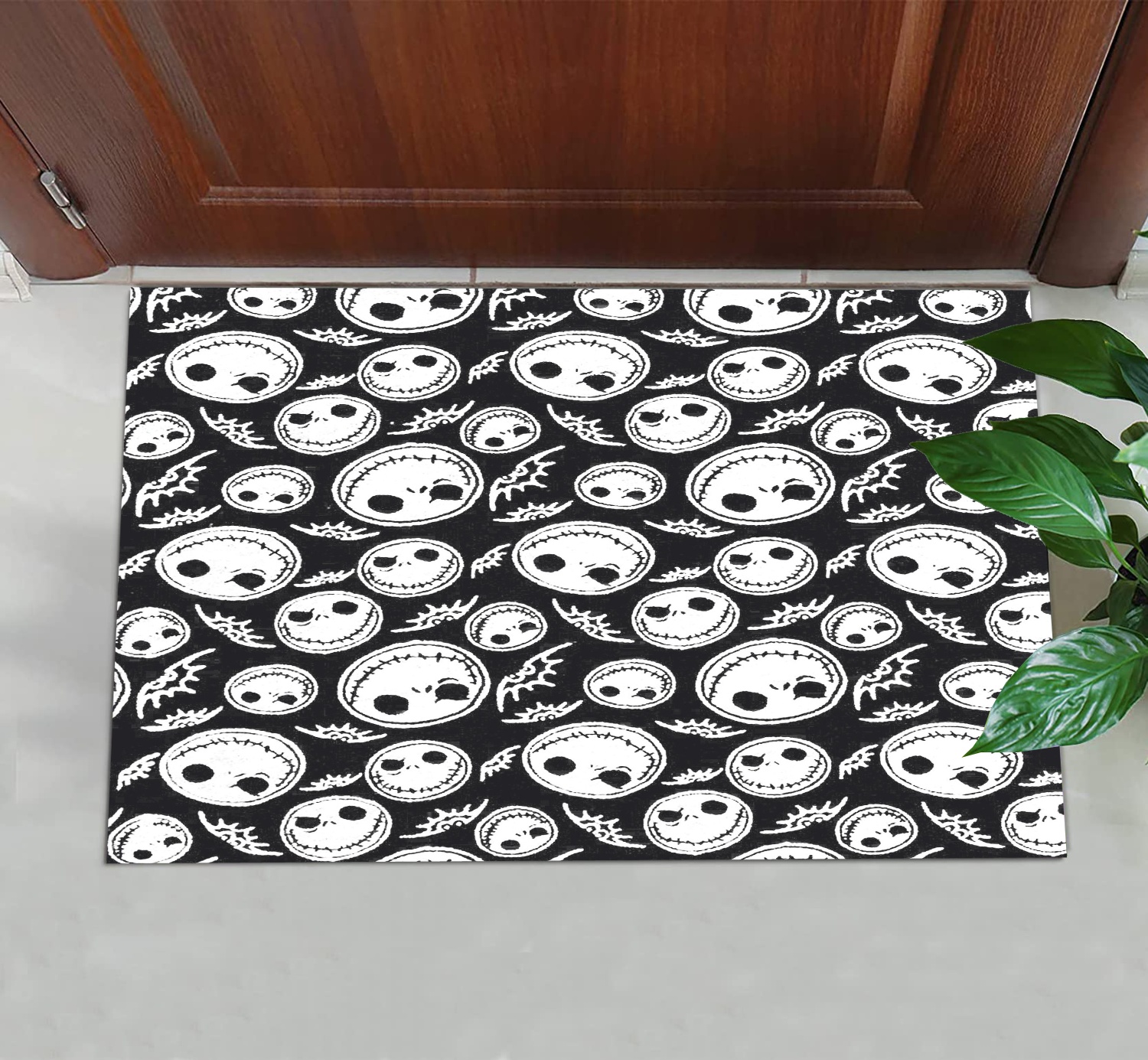 Mat Nightmare Before Christams Halloween Doormat with Heavy Duty