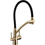 Mat Old Gold Color Osmosis Reverse Tri Flow Water Filter Tap 3 Ways Sink Mixer Three Way Kitchen Put Out Faucet