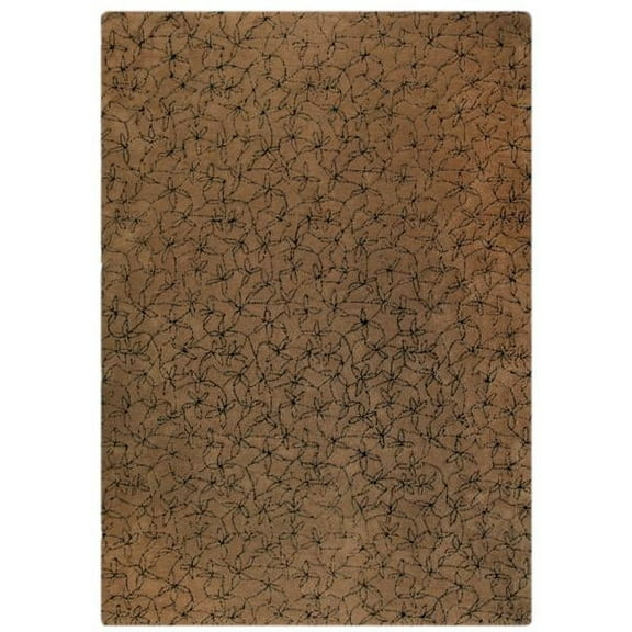 Mat The Basics Bys2024 Rug In Brown Black - (5 Foot 6 Inch x 7 Foot 10 Inch)