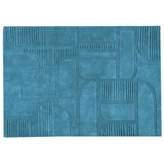 Mat The Basics Bys2060 Rug In Petrol - (4 Foot 6 x 6 Foot 6 Inch)