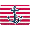 thumbnail image 1 of Mat for Under Sink Sea Anchor Stripe Indoor Door Mat Durable Front Door Mats Entryway Rug Non-Slip Absorbent Area Rugs Resist Dirt Rugs for Room Decor 18x30 Inch, 1 of 4