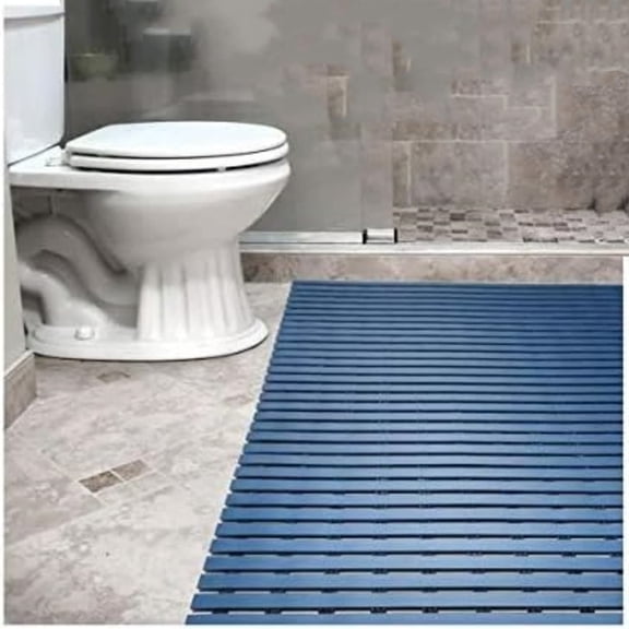 Mat Vinyl Wet Area Floor Matting for Swimming Pool Shower Sauna SPA Bath Tub Bath Splash Matting Water Drain Wet Flooring Anti-Slip Indoor/Outdoor