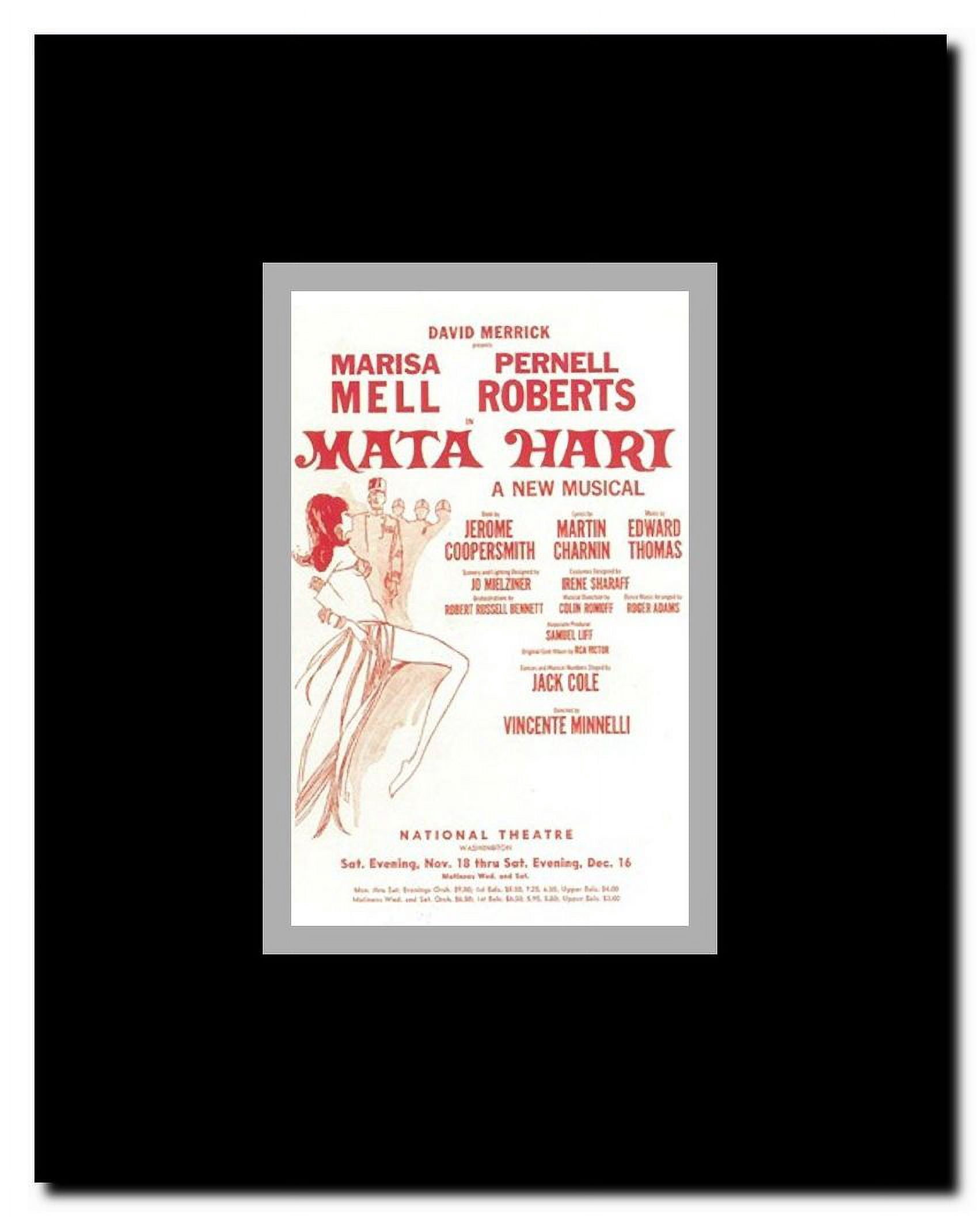 Mata Hari (Broadway) Framed Movie Poster