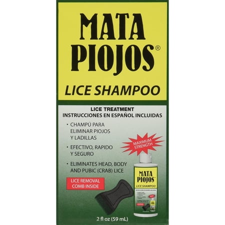 Mata Piojos Lice Shampoo 2 fl oz bottle