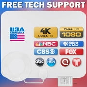 Mata1 Indoor TV Antenna with 16.5 ft Coax Cable, with 330 Mile Reception Range