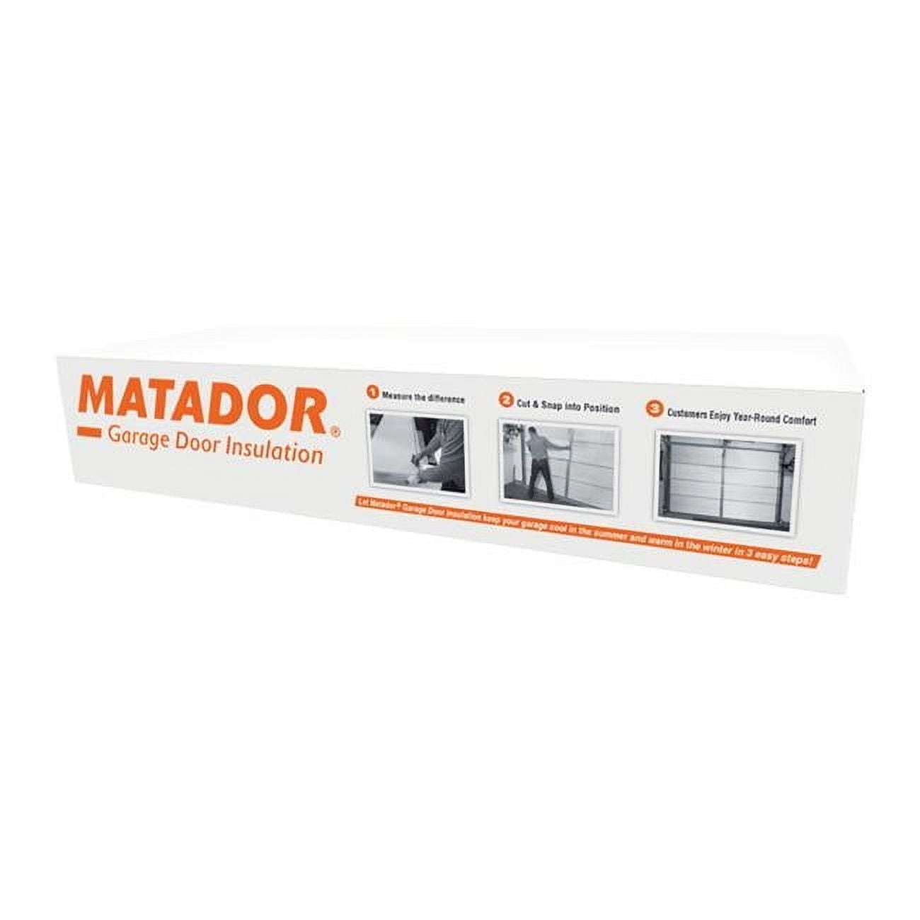Matador 21 x 55 in. Easy Install Garage Door Insulation Kit, 4.8 R ...