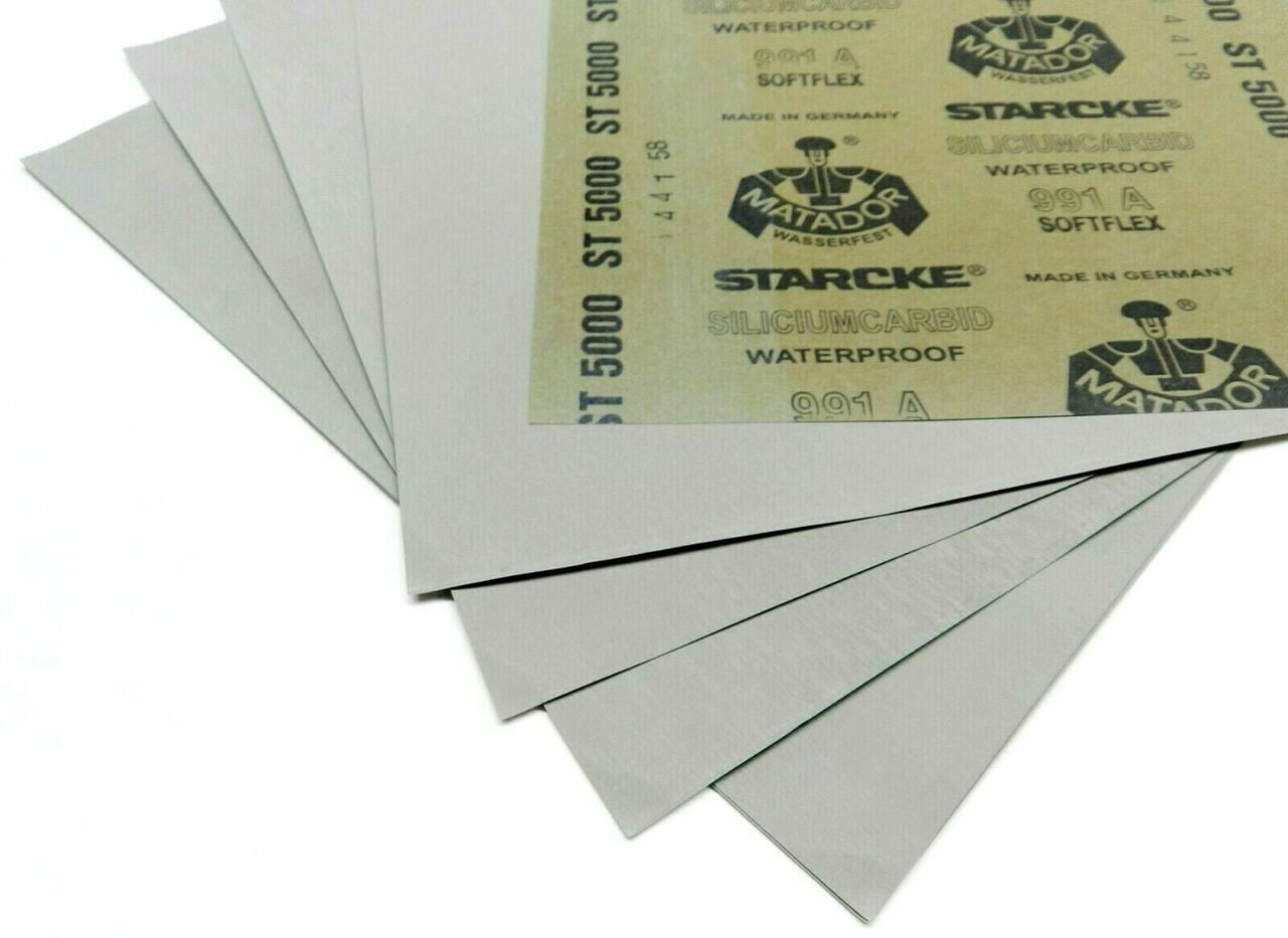 Matador Waterproof Sandpaper Wet or Dry Abrasive Paper 5000 Grit Per