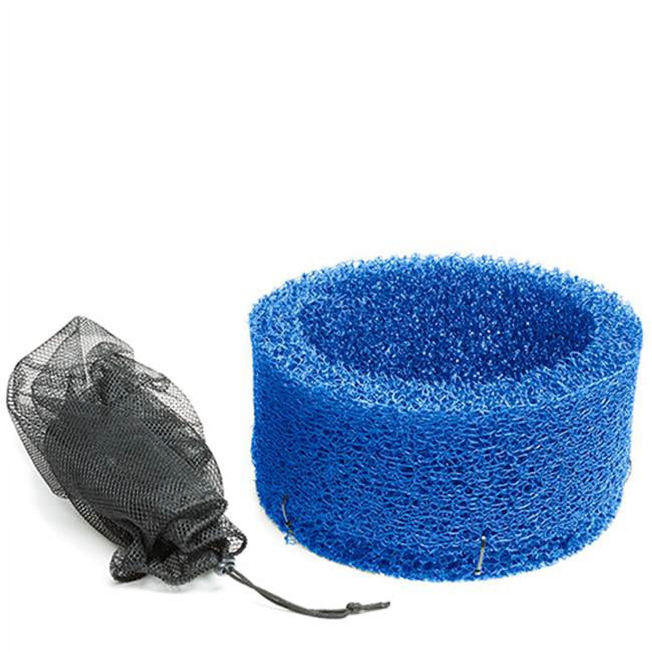Blue Matala Media Pump Protector with Drawstring Closure