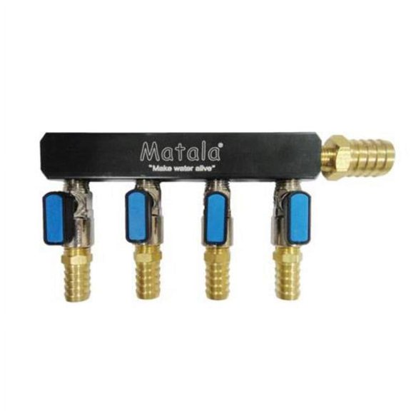 Matala Heavy Duty Air Manifolds 4 Valves (1/2" Barb)