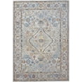 thumbnail image 1 of Matana Bohemian Space Dyed Area Rug, Ivory/Gold/Blue, 5ft-3in x 7ft-6in Area Rug, 1 of 7