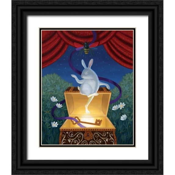Matarazzo, Gina 20x24 Black Ornate Wood Framed with Double Matting Museum Art Print Titled - A Beekeepers Dream