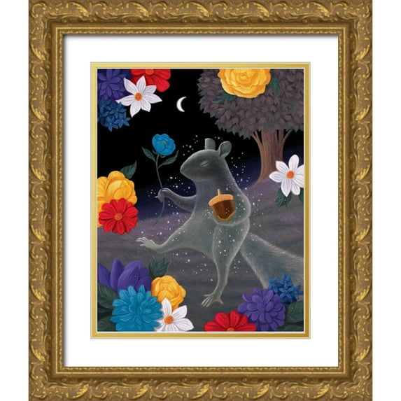 Matarazzo, Gina 20x24 Gold Ornate Wood Framed with Double Matting Museum Art Print Titled - The Spirit Guide