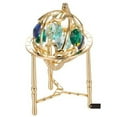thumbnail image 1 of Matashi Crystal Crystal Studded Spinning Globe Sculpture, 1 of 2