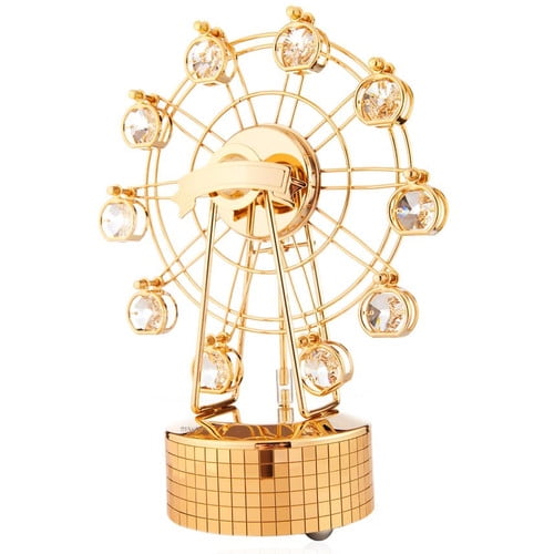 Matashi Crystal Ferris Wheel Music Box Figurine