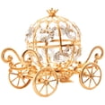 thumbnail image 1 of Matashi Goldplated Mini Princess Inspired Pumpkin Coach Made with Genuine Crystals, 1 of 2