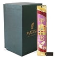 thumbnail image 1 of Matashi Hand-Painted Enamel Mezuzah with Menorah & Priestly Design – Gold Accents & Matashi Crystals – Decorative Jewish Door Blessing Ornament, 1 of 7