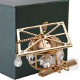 thumbnail image 1 of Matashi Home Decorative Tabletop Showpiece 24K Gold Plated Crystal Studded Graduation Cap Ornament with Diploma and Crystal Ended Tassle, 1 of 7