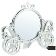 thumbnail image 1 of Matashi Silver Plated Double Sided Princess Coach Mirror Embellished with Crystals Home Decorative Showpiece Gift for Christmas Birthday Mother's Day Anniversary Living Room Bedroom Decor, 1 of 7