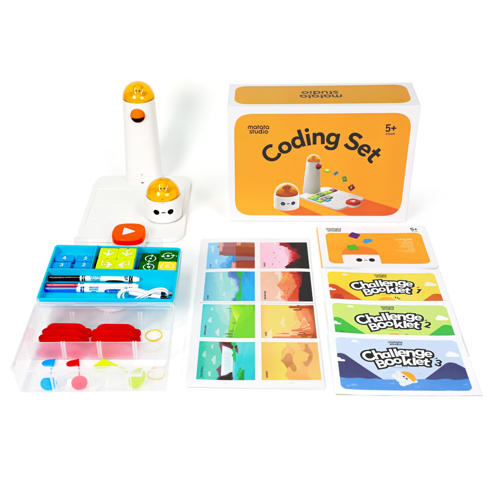 Matatalab Coding Robot Set AIF4 for Kids Ages 4+, STEM Educational Toy ...