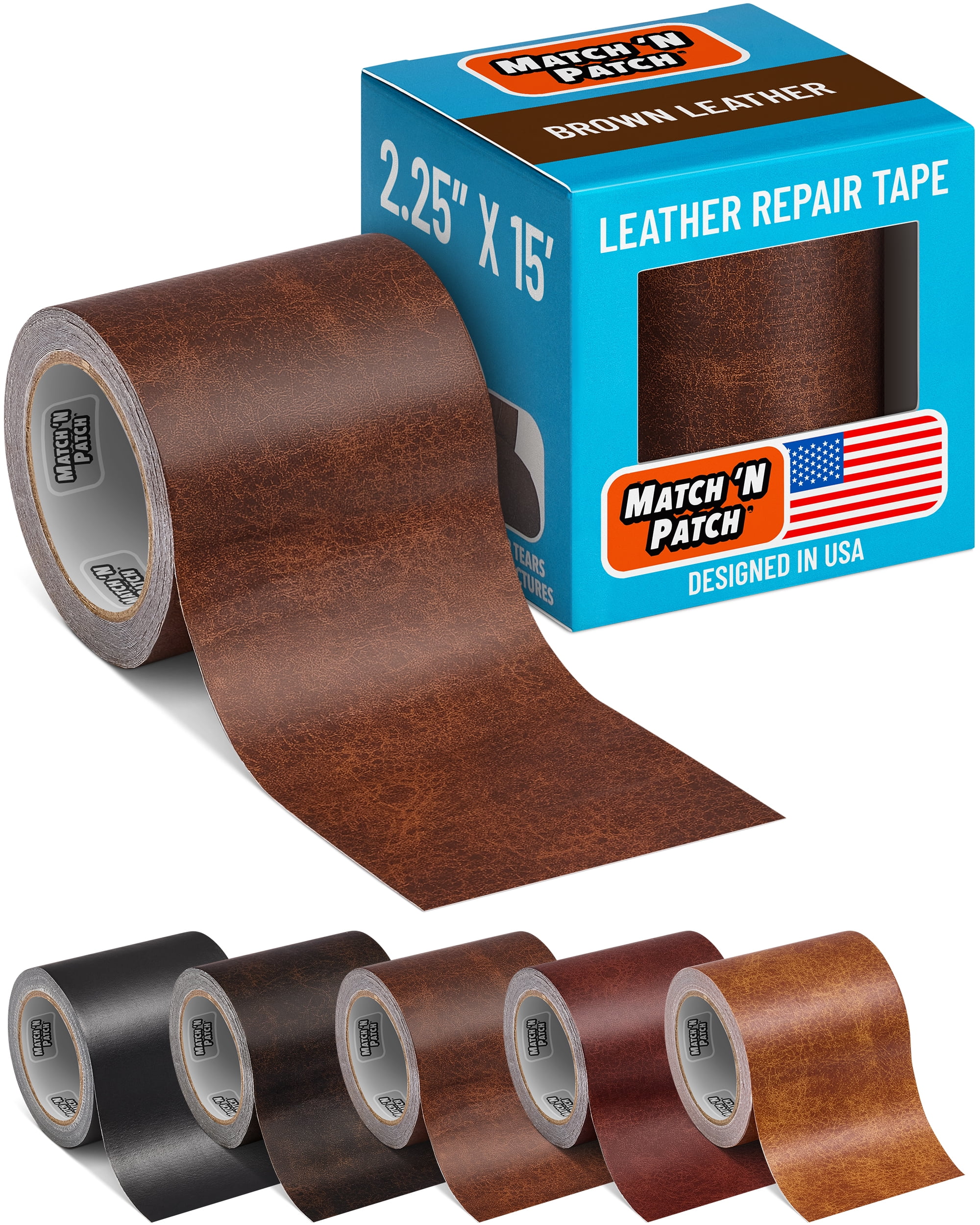 Self Adhesive Match 'N Patch Furniture Stick, Realistic Brown Self Adhesive Match 'N Patch Furniture Stick, Realistic Brown