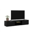 Tvilum Modern Match 2 Drawer 2 Shelf Entertainment TV Stand, Black