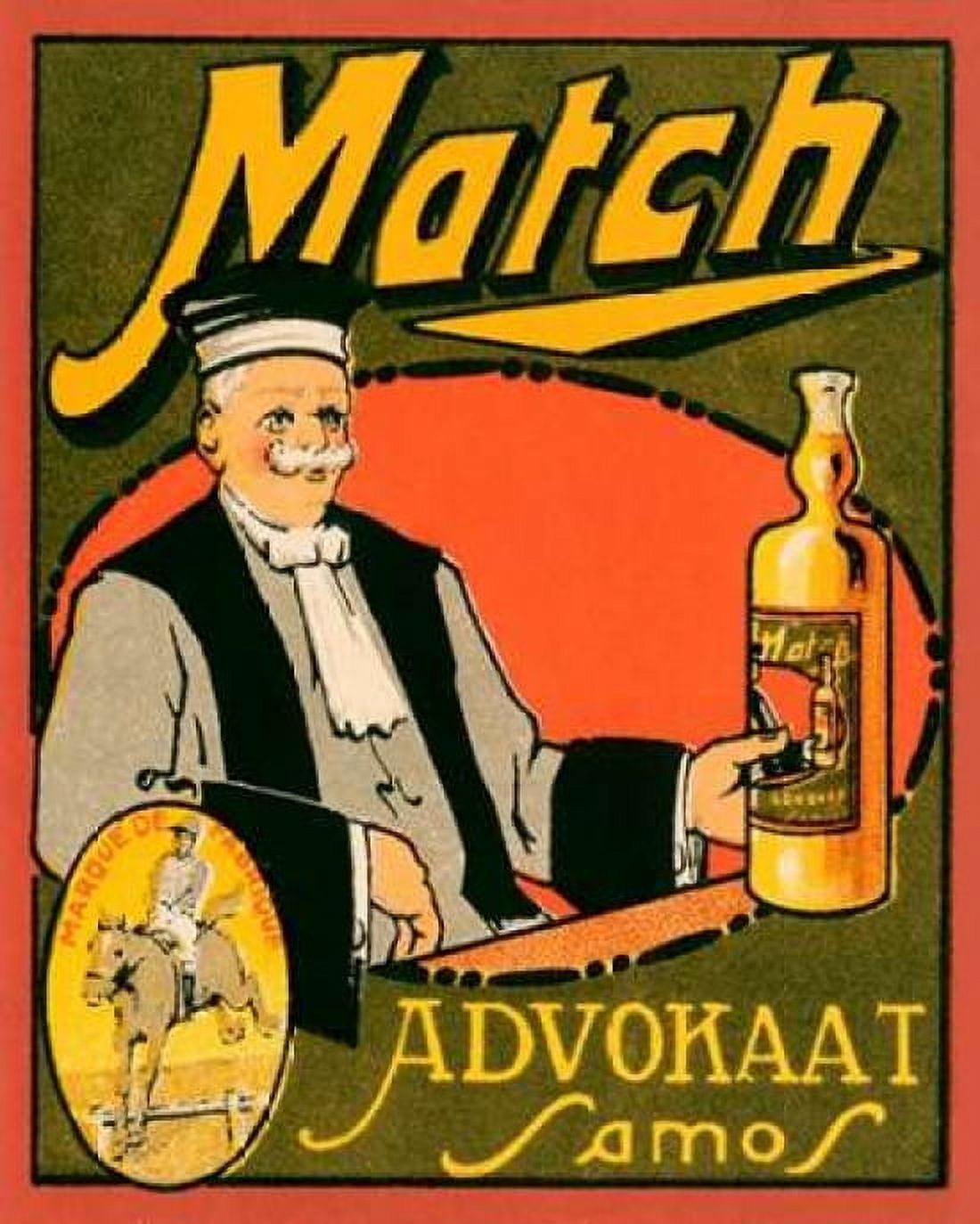 Match Advokaat Samos Canvas Art - Vintage Booze Labels (24 x 30)