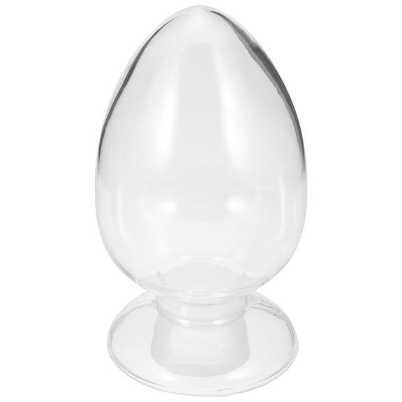 Glass Storage Jar for Matches Clear Transparent Container with Delicate Design Fits Any Home Decor