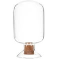 thumbnail image 1 of Match Bottle Glass Wood Decorative Jar Clear Jars Household Container Cloche Round, 1 of 6