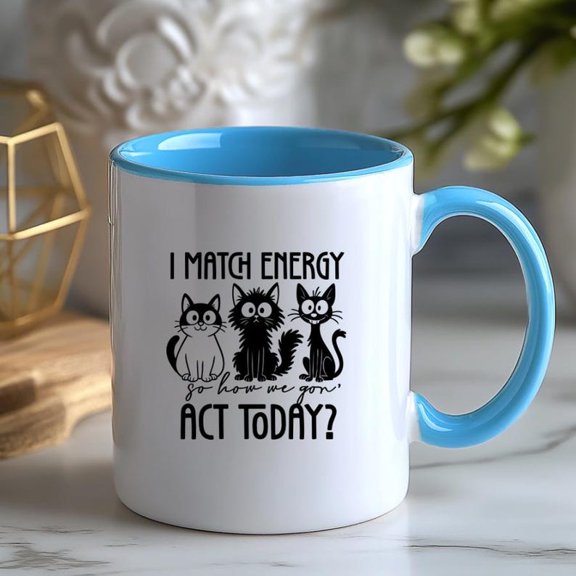 Match Energy C1At Trio tea mug Ceramic Coffee Cup 11oz 15oz