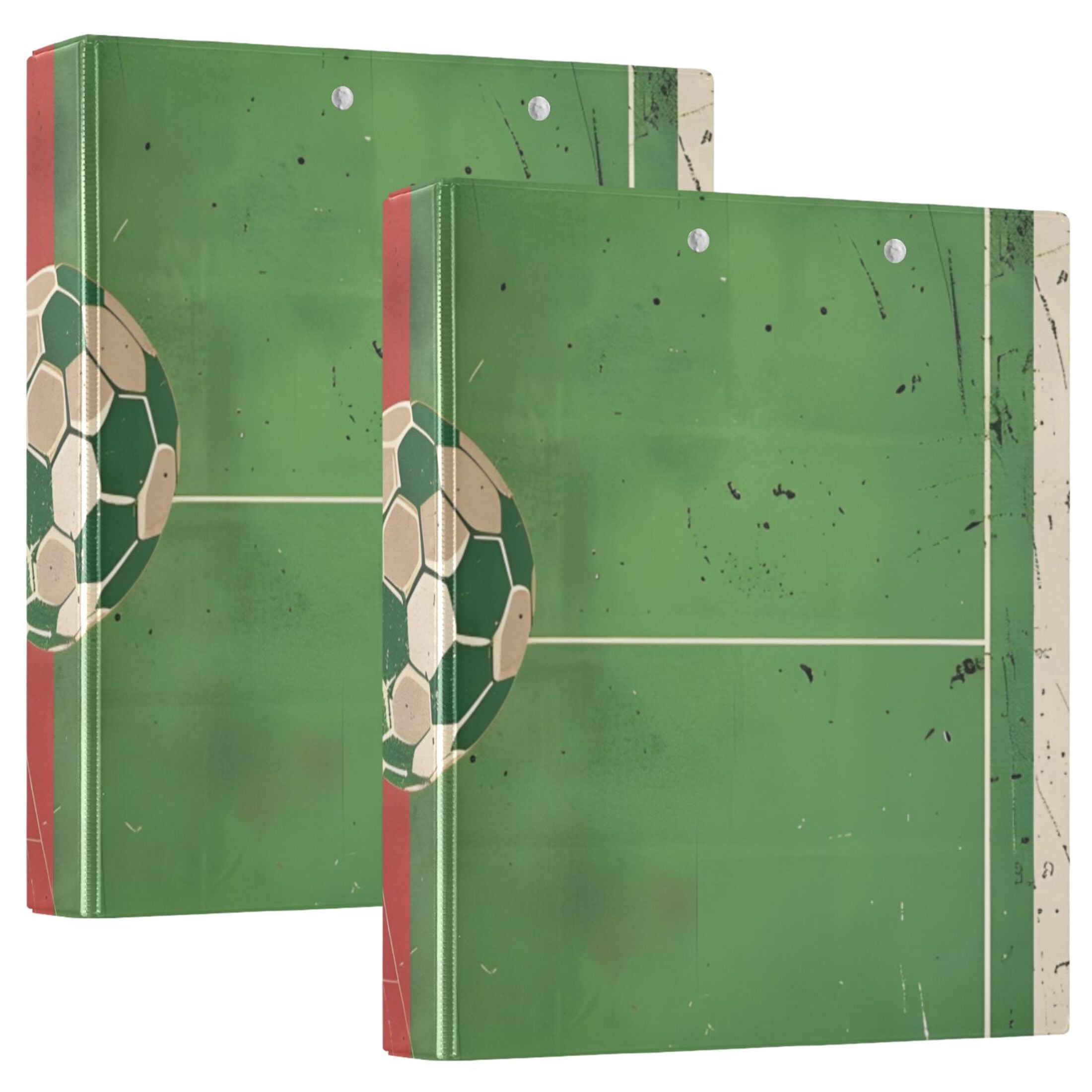 Match Football 3 Ring Binders 1.5 inch Hardcover File Folders with ...