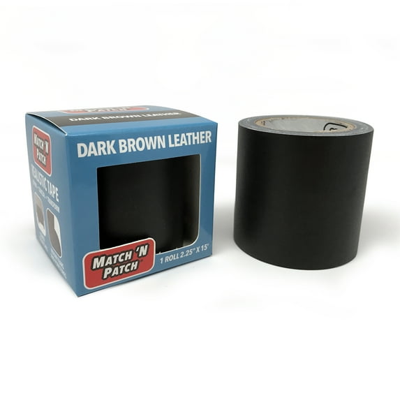 Match 'N Patch Dark Brown Leather Repair Tape, 2.25 in. x 15 ft
