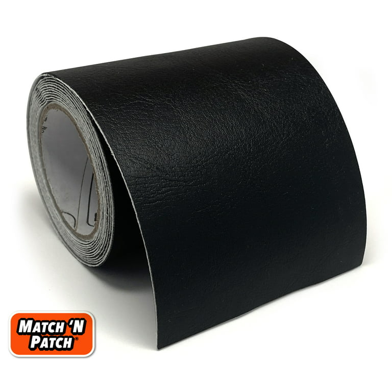 Match N Patch Self-Adhesive Black Leather Repair Tape, 3 inch X 72 inch