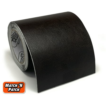 Match N Patch Self-Adhesive Dark Brown Leather Repair Tape, 3 inch X 72 inch